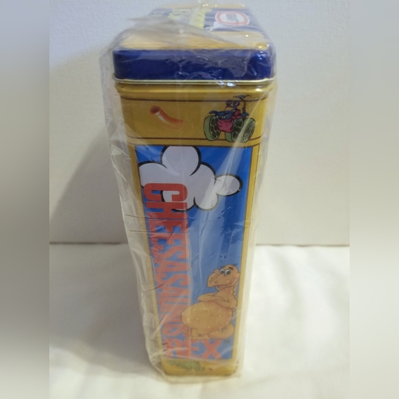 Vintage 1991, Kraft Macaroni & Cheese Cheeseasaurus Rex Tin, NEW in PACKAGE - Picture 6 of 16